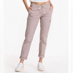 Vuori women’s ripstop pants - umber (purplish/grey) small